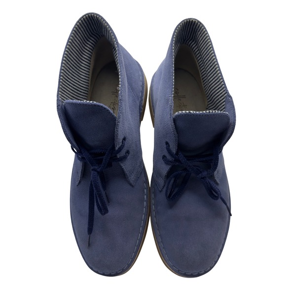 Clarks Collection Mens 9 Blue Suede Desert Chukka Boots Preppy - Picture 2 of 7